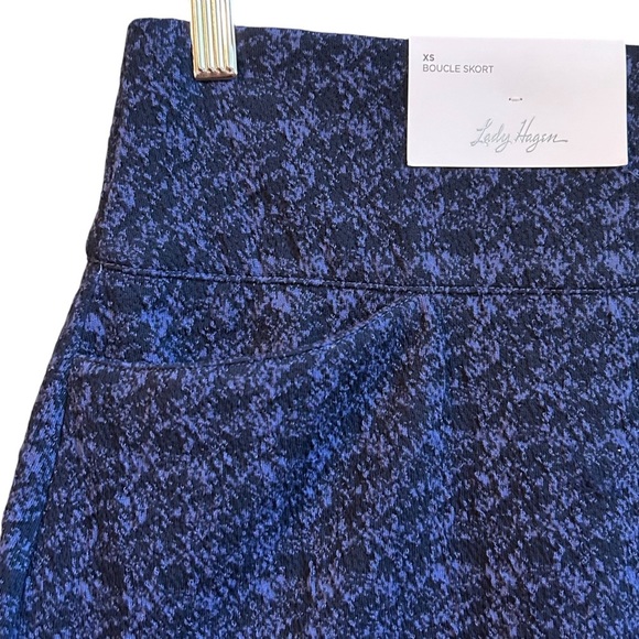 NEW Lady Hagen Women's 17" Boucle Golf Skort XS in Marlin/Dark Navy Athletic - Picture 6 of 12